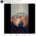 Feet of Nick Thompson