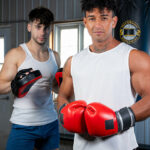 Sparring partners: Kenzo Alvarez and Michael Vente