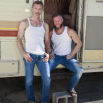 By the trailer: 36-years old Brian Bonds and 47-years old Ryan St. Michael
